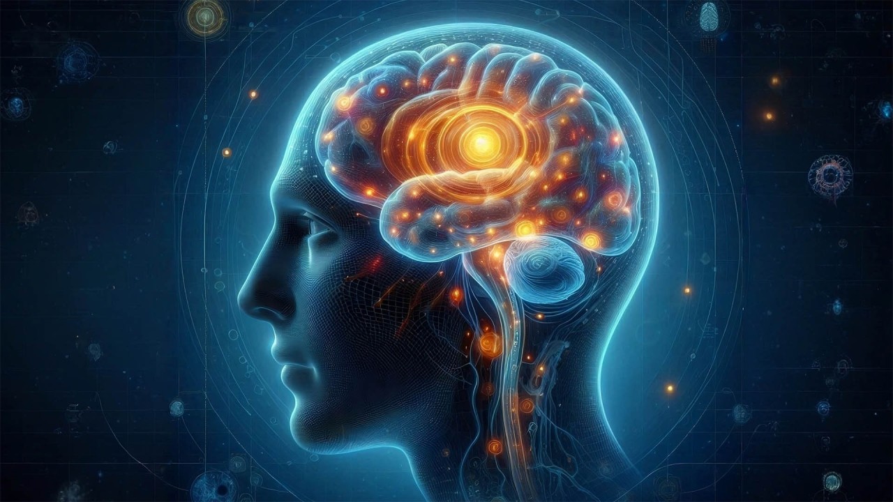 Ilustração de um cérebro humano iluminado, simbolizando o poder do copywriting ao ativar áreas estratégicas da mente, influenciando emoções, decisões e comportamentos de consumo.