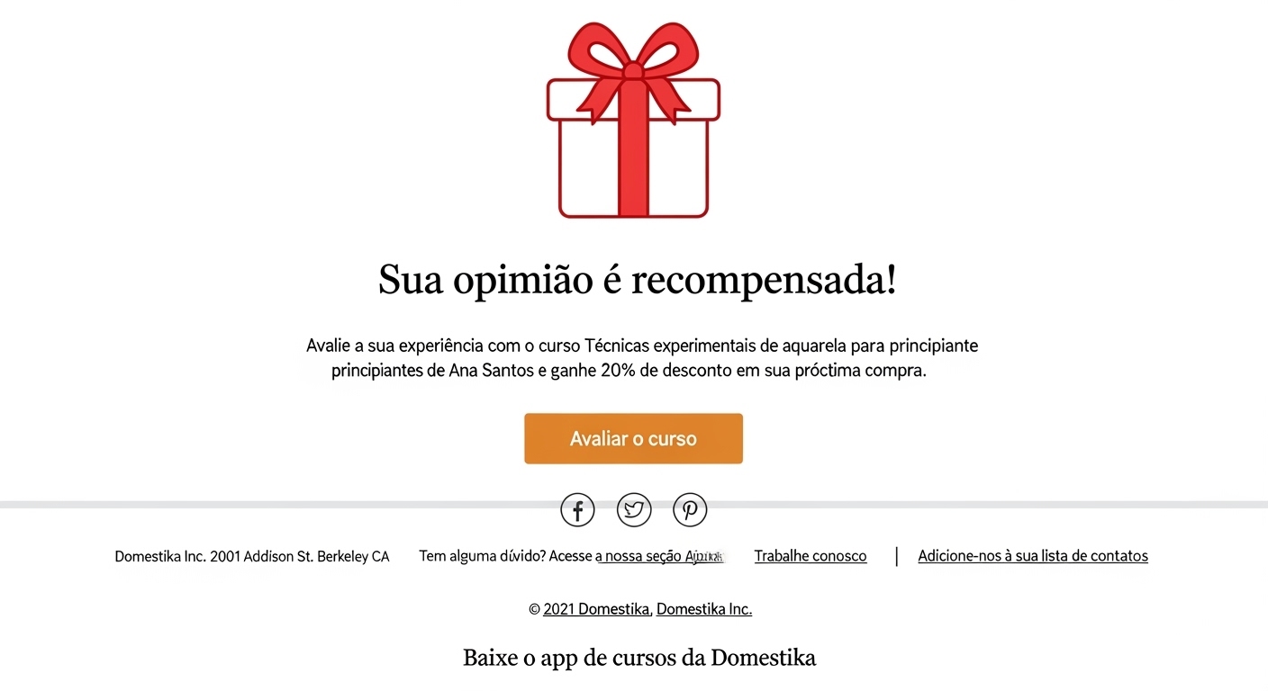 Comunicação institucional via e-mail marketing com posicionamento de marca em tempo de crise.