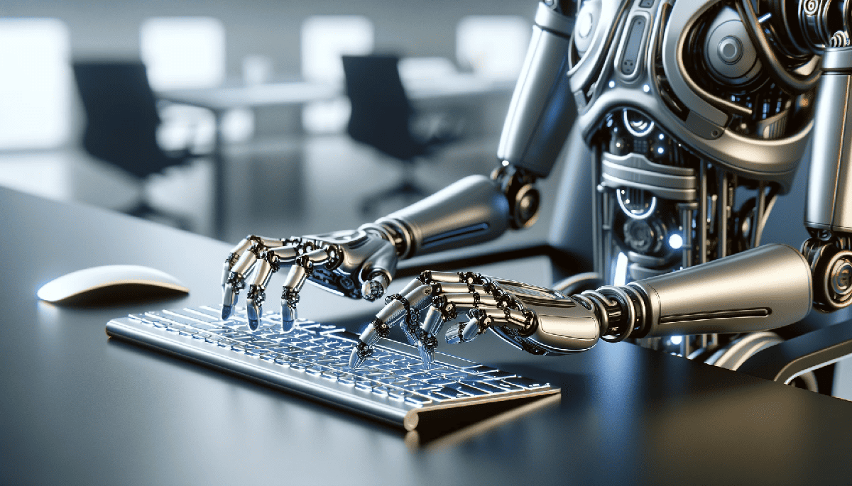 Inteligência artificial aplicada ao marketing de conteúdo com automações e estratégias digitais integradas.